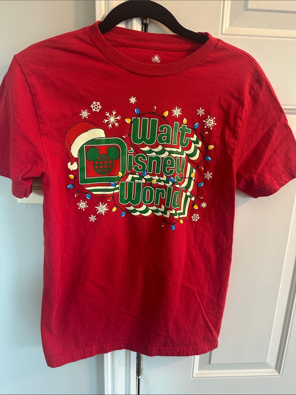 Disney Red Walt Disney World Holiday Graphic Tee